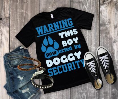 Warning Paw-ected - Boy SVG - Image 2