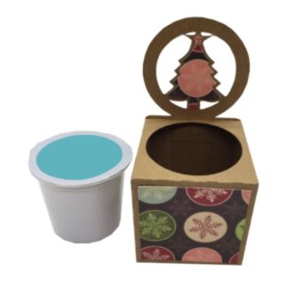 Single Tree K Cup Box SVG