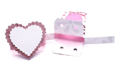 Single Chocolate Bar with Heart Belly Band SVG - Image 4