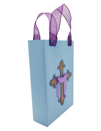 Easter Ornate Cross Ribbon Bag SVG - Image 5