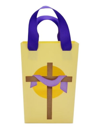 Easter Cross Ribbon Bag SVG - Image 4