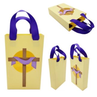 Easter Cross Ribbon Bag SVG