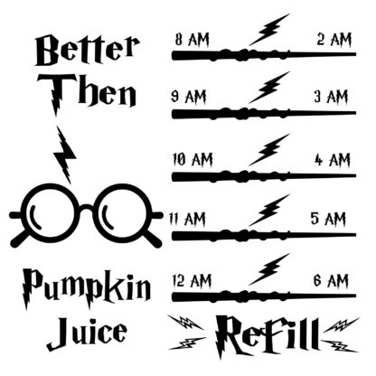 Water Tracker - Pumpkin Juice SVG