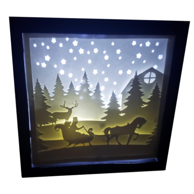 Shadow Box Twas a Night a Go - Panels SVG