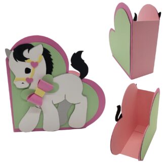 Heart Shape Pony Box SVG